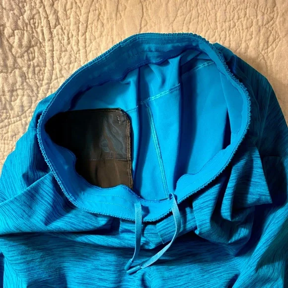 Lululemon Channel Cross Swim Short 7 Invert Heather Vivid Aqua Deep Marine Small - Picture 7 of 8